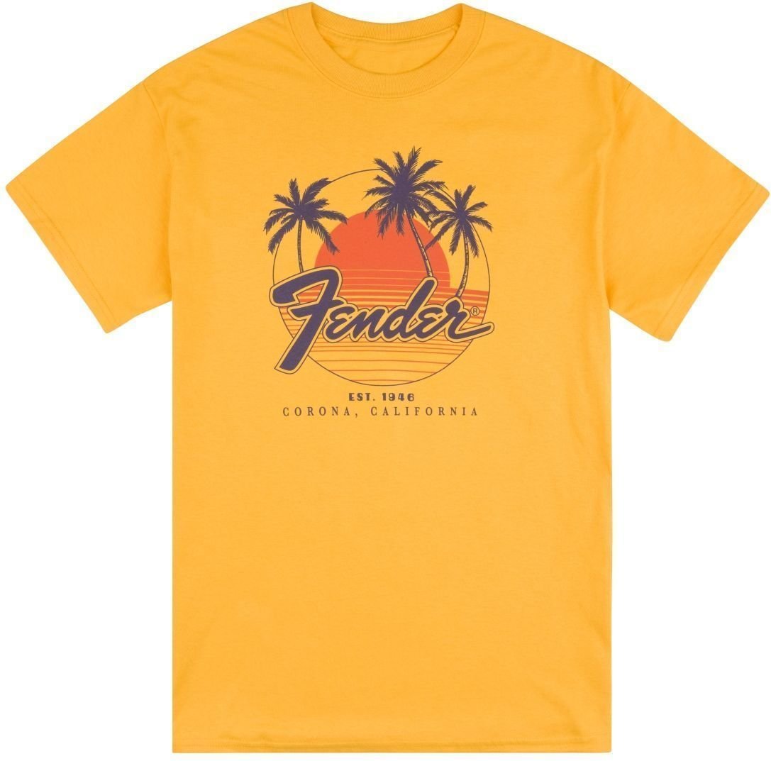 Tričko Fender Palm Sunshine Marigold 2XL Tričko