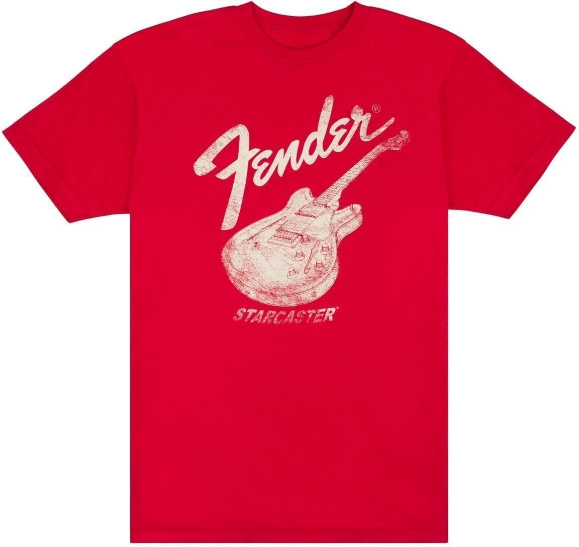 T-shirt Fender Starcaster Red S T-shirt