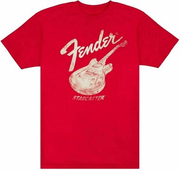 T-shirt Fender Starcaster Red S T-shirt - 1
