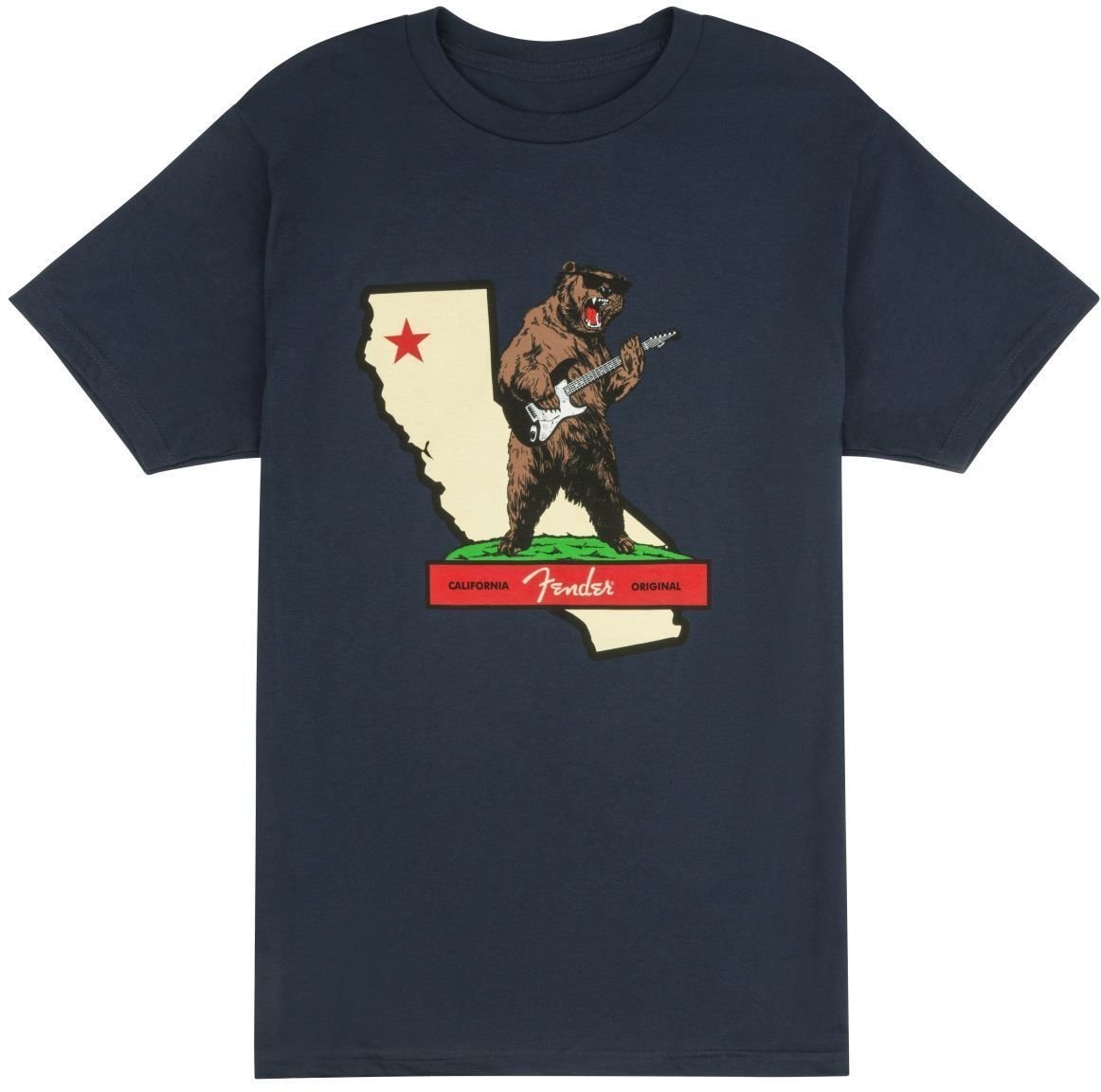 T-shirt Fender T-shirt Rocks Cali Homme Navy 2XL