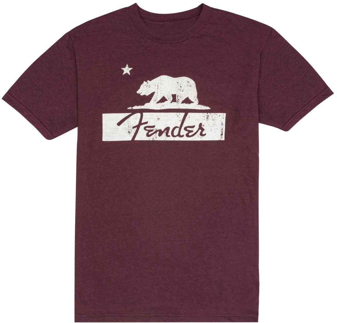 T-Shirt Fender T-Shirt Burgundy Bear Unisex Burgundy M