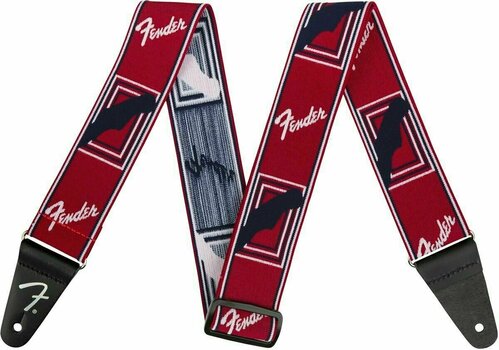 Textile guitar strap Fender Weighless 2'' Mono Strap Red/White/Blue - 1