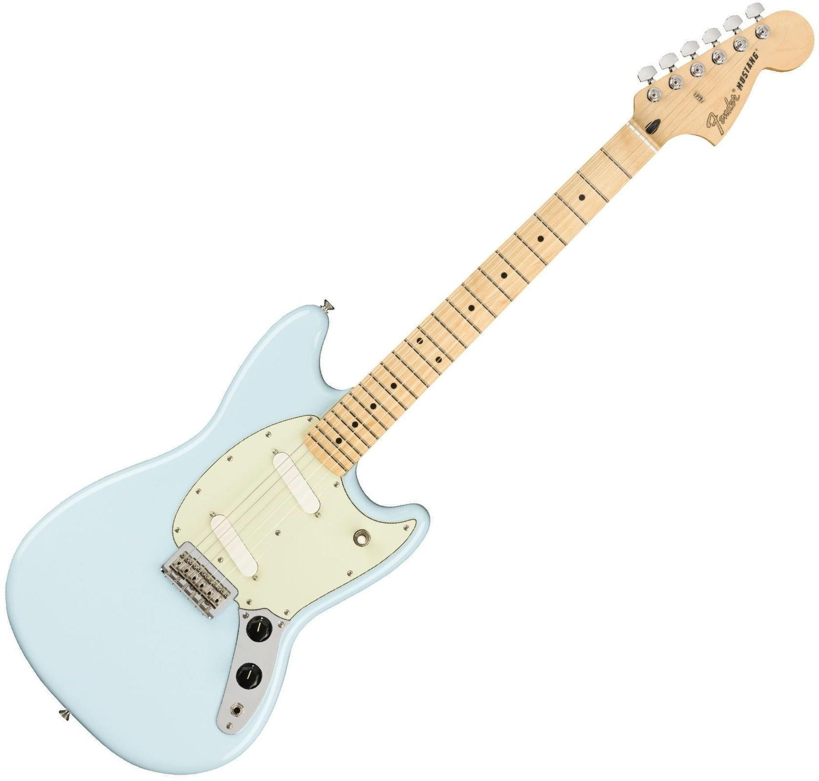 Elektrische gitaar Fender Mustang MN Sonic Blue
