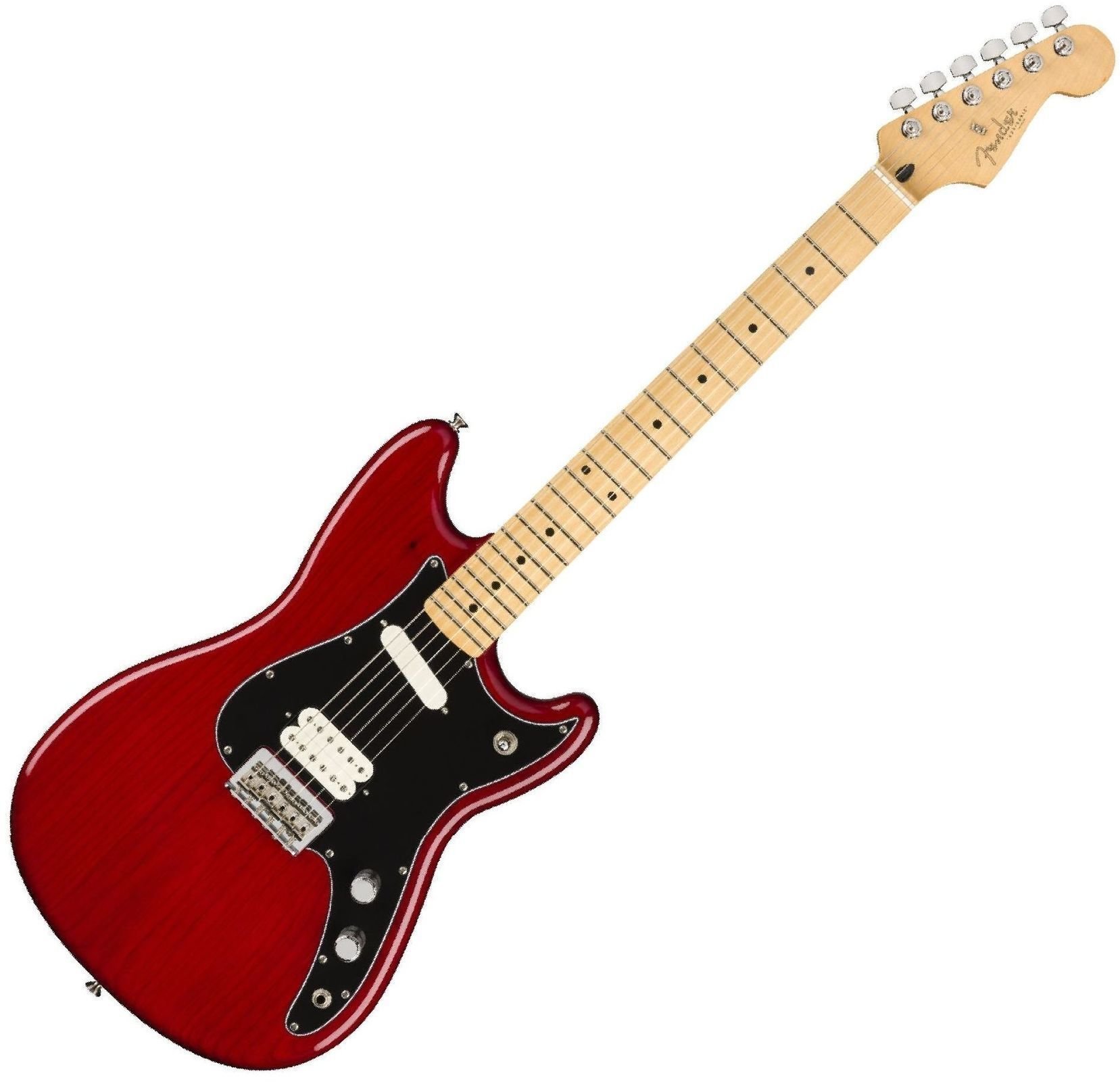 Guitare électrique Fender Duo-Sonic HS MN Crimson Red Transparent