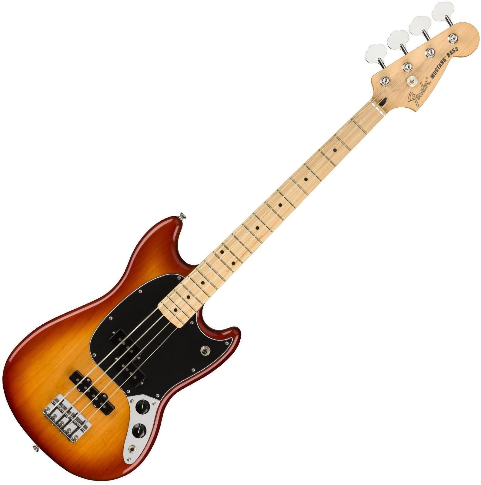 4-strängad basgitarr Fender Mustang PJ Bass MN Sienna Sunburst