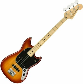 Elektrische basgitaar Fender Mustang PJ Bass MN Sienna Sunburst - 1