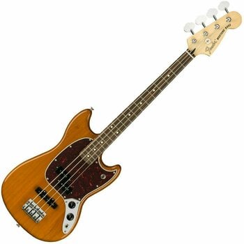 Bajo de 4 cuerdas Fender Mustang PJ Bass PF Aged Natural - 1