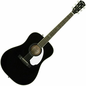 elektroakustisk guitar Fender PM-1E Sort - 1