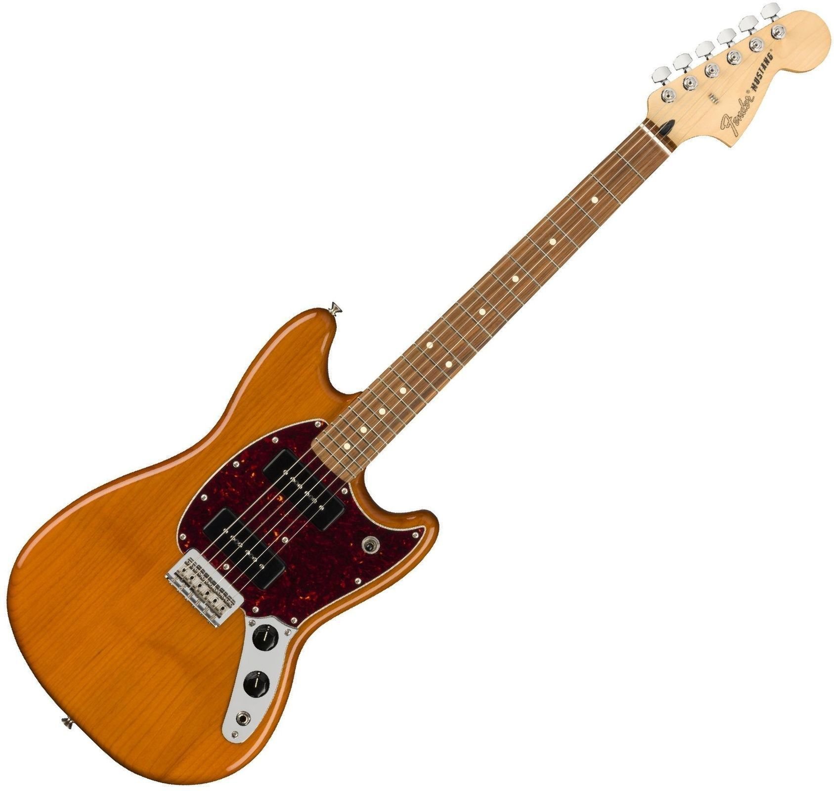 Elektrisk guitar Fender Mustang 90 PF Aged Natural