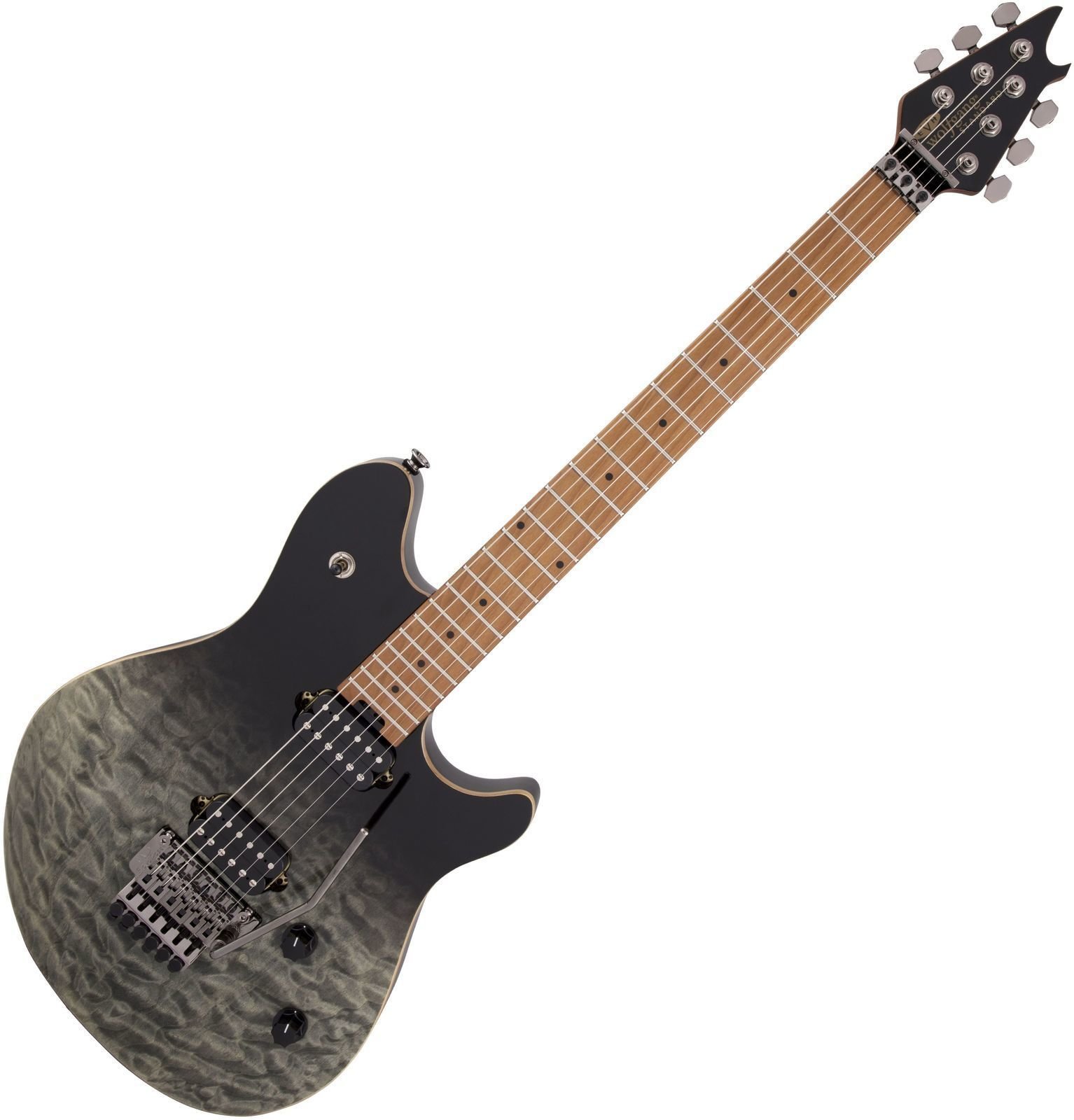 Elektriska gitarrer EVH Wolfgang WG Standard QM Black Fade