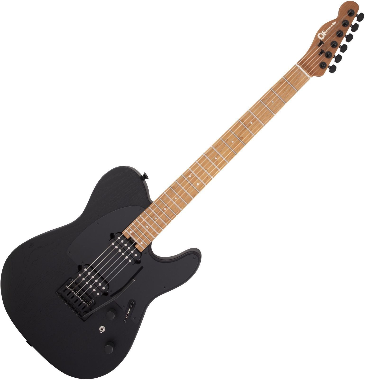 Elektrische gitaar Charvel Pro-Mod So-Cal Style 2 24 HH 2PT CM Black Ash