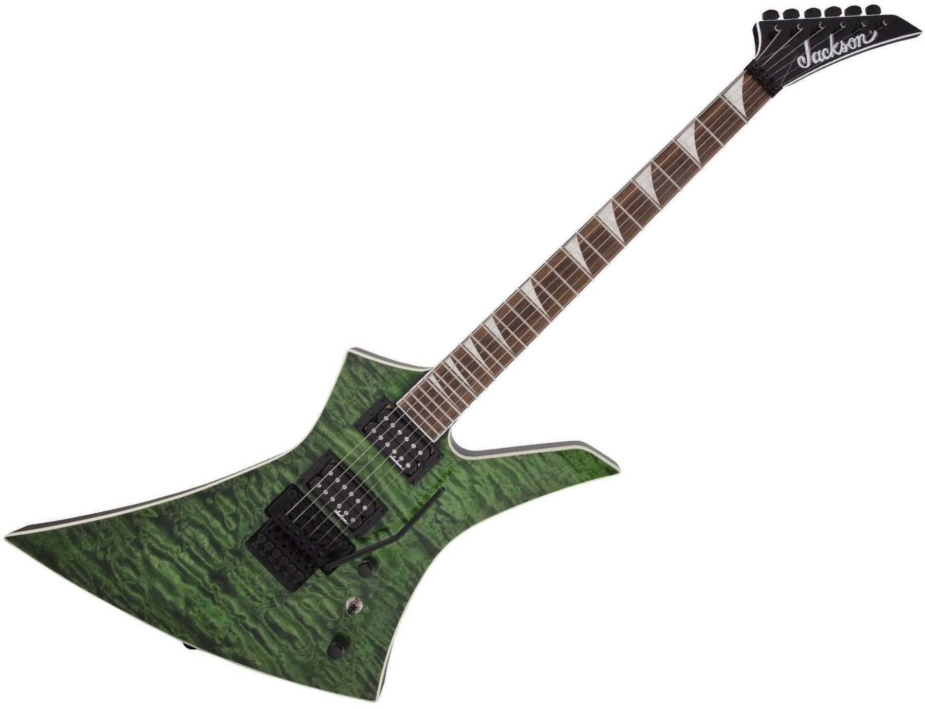 Guitarra elétrica Jackson X Series KEXQ IL Transparent Green