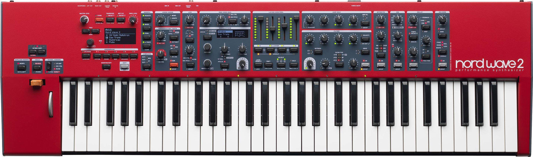 Synthétiseur NORD Wave 2 Rouge
