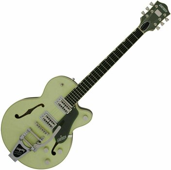 Semi-akoestische gitaar Gretsch G6659T Players Edition Broadkaster JR Two-Tone Smoke Green - 1