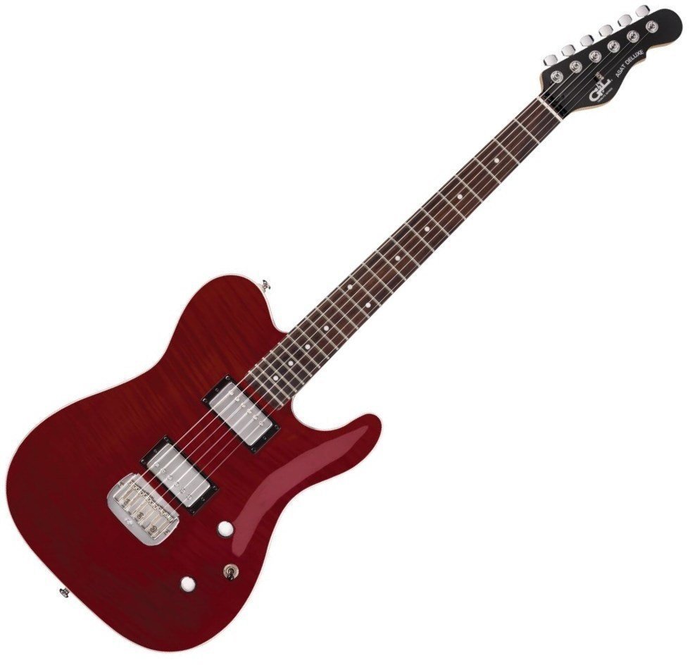 Electric guitar G&L Tribute ASAT Deluxe Trans Red