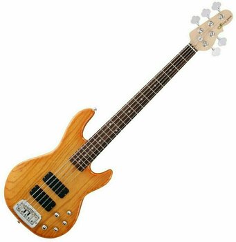 5-saitiger E-Bass, 5-Saiter E-Bass G&L Tribute M-2500 Honeyburst - 1