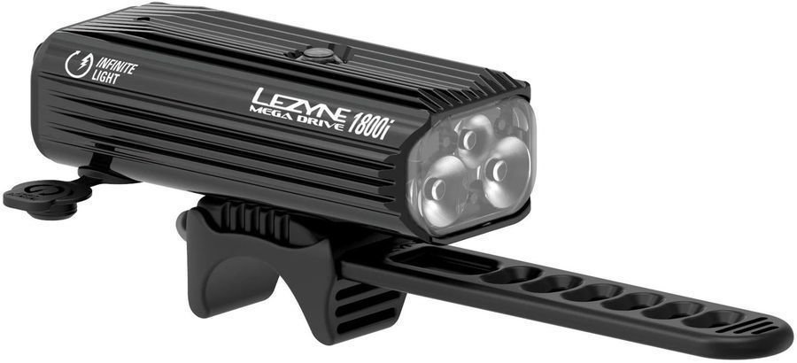 Luz de ciclismo Lezyne Mega Drive 1800 lm Black/Hi Gloss Luz de ciclismo