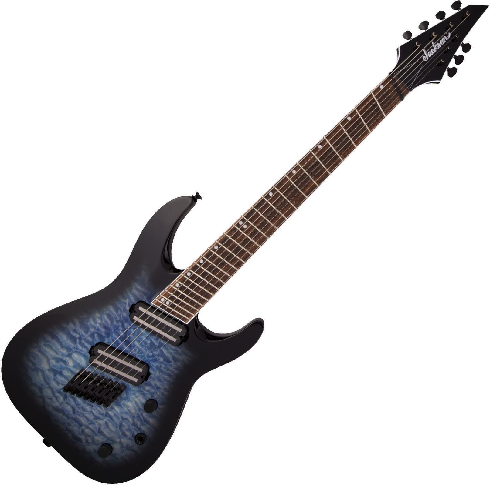 Guitarra elétrica multiescala Jackson X Series Soloist Arch Top SLATX7Q IL Transparent Blue Burst