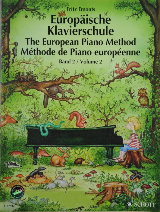 Bladmuziek piano's Fritz Emonts Európska klavírna škola 2 Muziekblad
