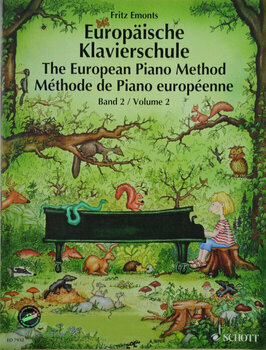 Partitura para pianos Fritz Emonts Európska klavírna škola 2 plus CD Music Book - 1