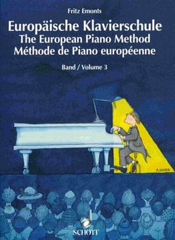 Partitura para pianos Fritz Emonts Európska klavírna škola 3 Livro de música - 1