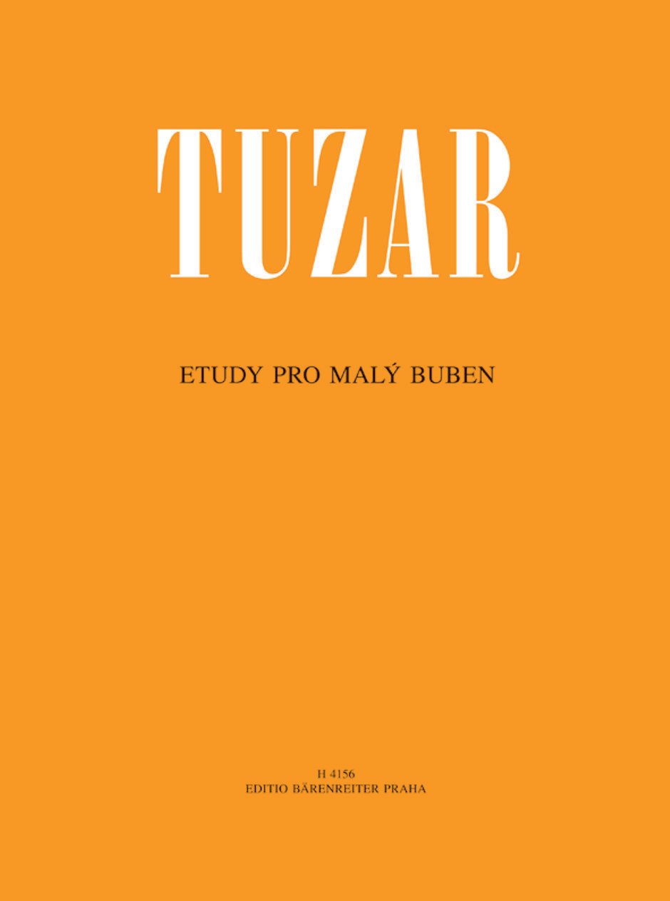 Music sheet for drums and percusion Josef Tuzar Etudy pro malý buben Music Book