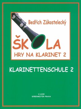 Nodeblad til blæseinstrumenter Bedřich Zakostelecký Škola hry na klarinet 2 Musik bog - 1