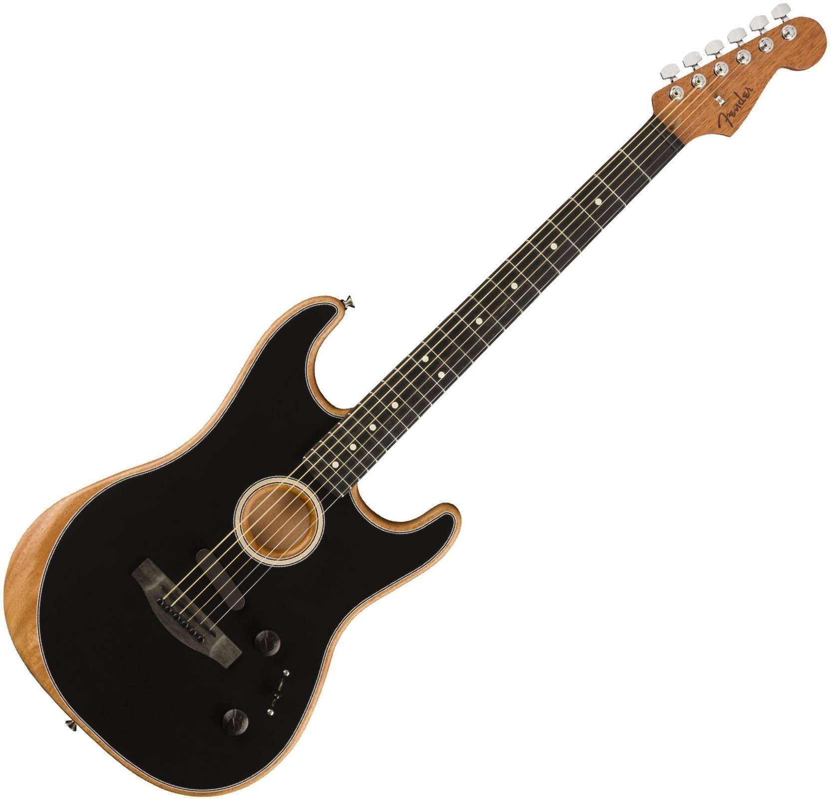 Elektroakustická kytara Fender American Acoustasonic Stratocaster Černá
