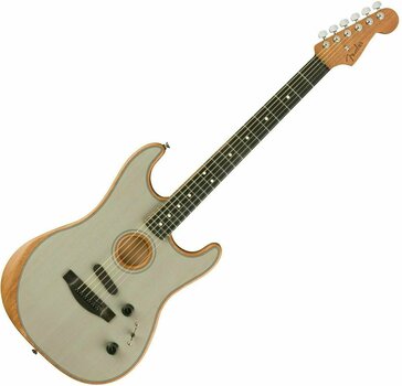 Special elektroakustinen kitara Fender American Acoustasonic Stratocaster Transparent Sonic Blue - 1
