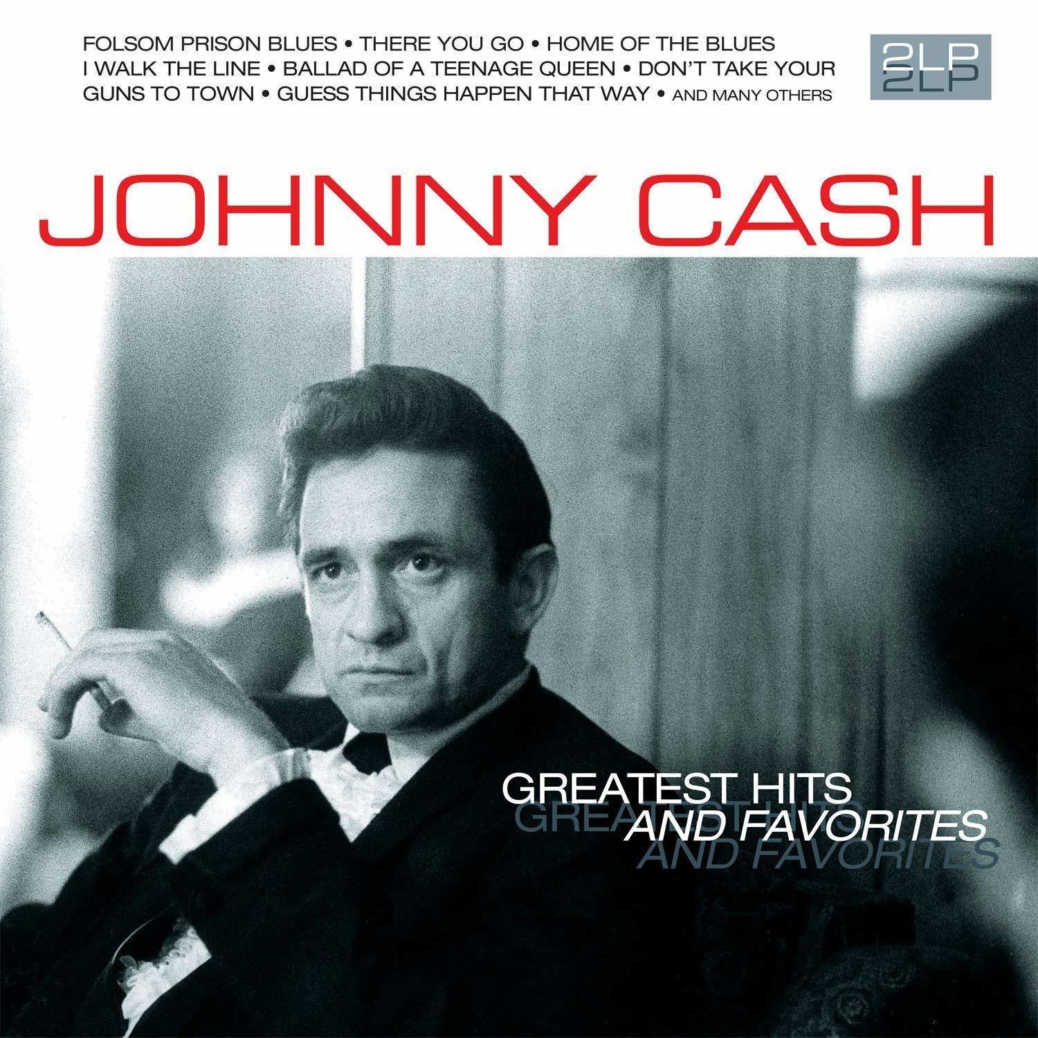 Disco de vinilo Johnny Cash Greatest Hits and Favorites (2 LP)