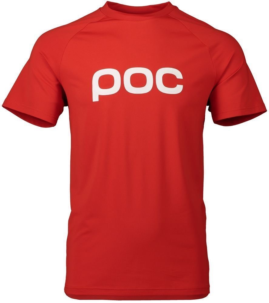 Odzież kolarska / koszulka POC Essential Enduro Tee Prismane Red L