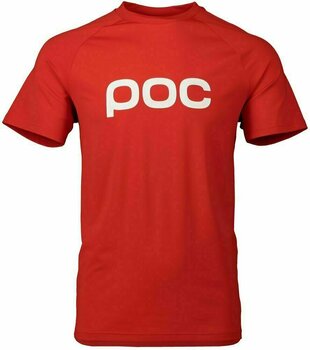 Велосипедна тениска POC Essential Enduro Tee Prismane Red L - 1