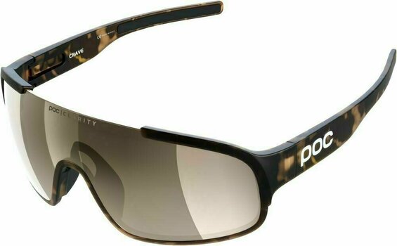 Cycling Glasses POC Crave Clarity Tortoise Brown/Brown Silver Mirror Cycling Glasses - 1