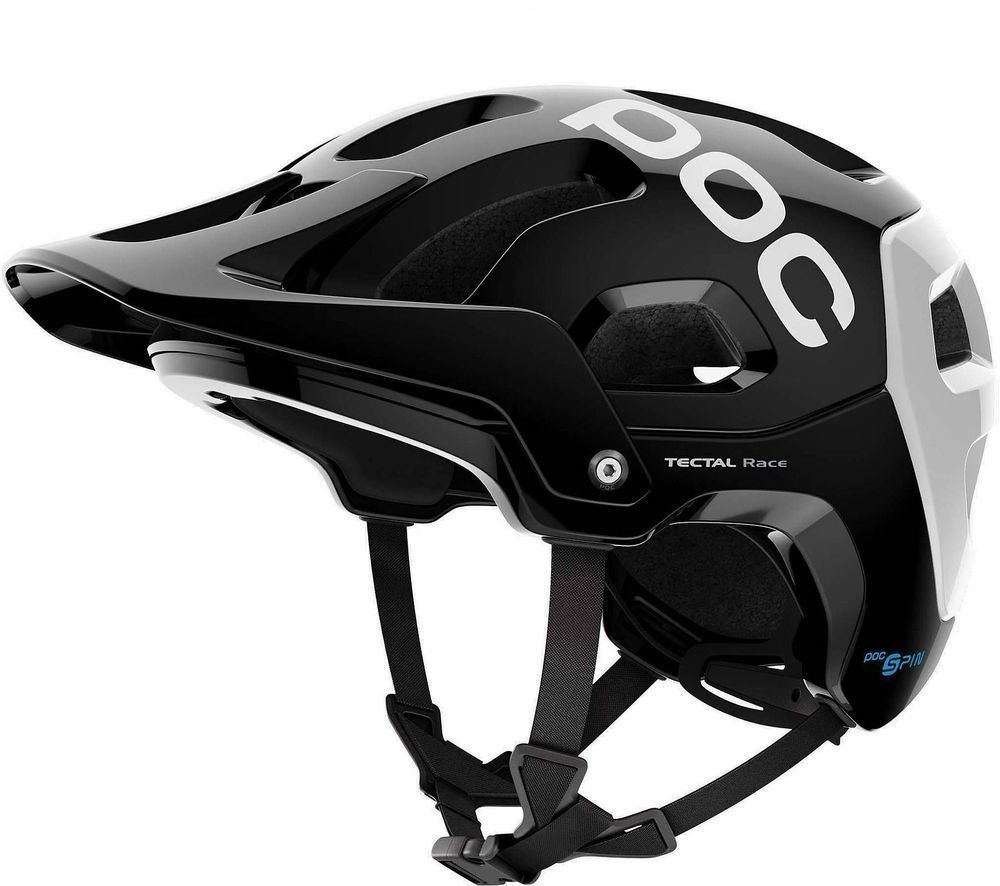 Cyklistická helma POC Tectal Race SPIN Uranium Black/Hydrogen White 51-54 Cyklistická helma