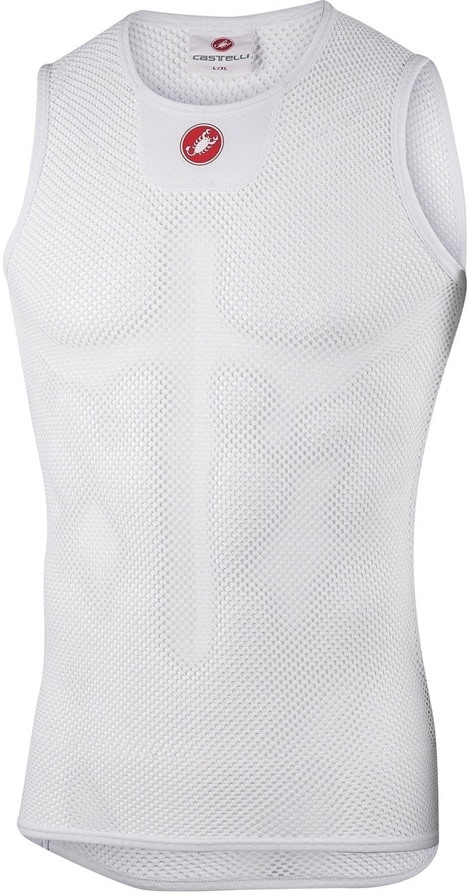 Cycling jersey Castelli Core Mesh 3 Sleeveless Baselayer Functional Underwear White L/XL