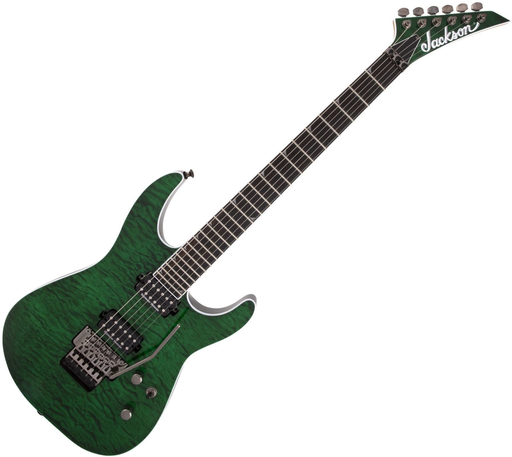 Elektrisk gitarr Jackson PRO SL2Q MAH Transparent Green