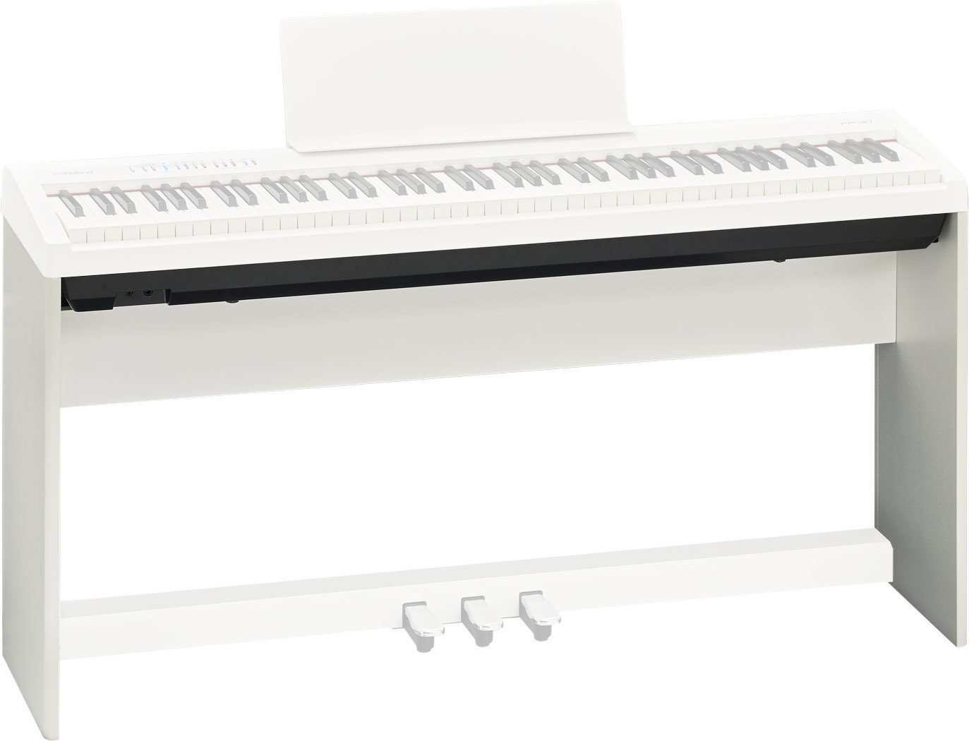 Houten keyboardstandaard Roland KSC 70 Wit