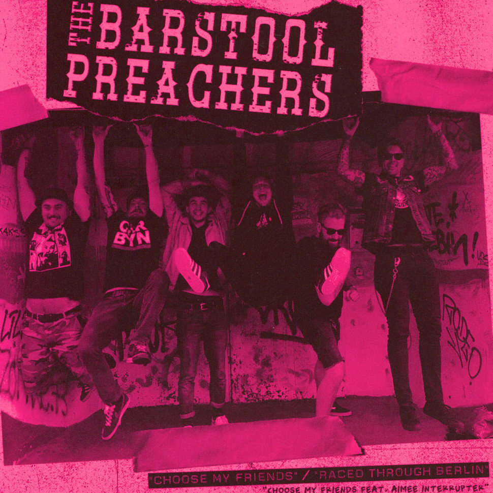 Δίσκος LP The Barstool Preachers - Choose My Friends (Pink Coloured) (7" Vinyl)
