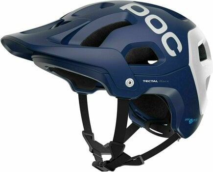 Bike Helmet POC Tectal Race SPIN Lead Blue/Hydrogen White Matt 51-54 Bike Helmet - 1