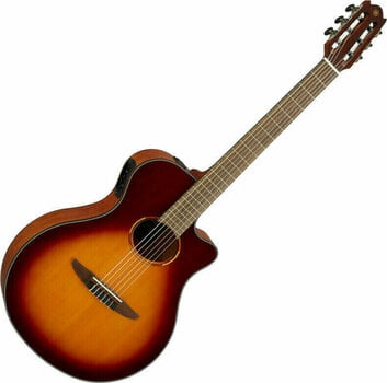 Guitares classique avec préampli Yamaha NTX1BS Brown Sunburst - 1