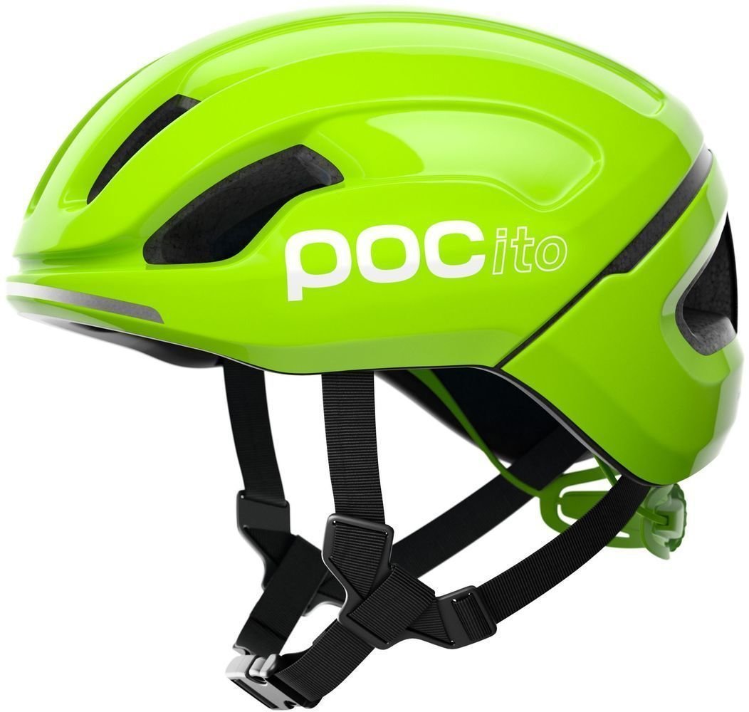 Otroška kolesarska čelada POC POCito Omne SPIN Fluorescent Yellow/Green 51-56 Otroška kolesarska čelada