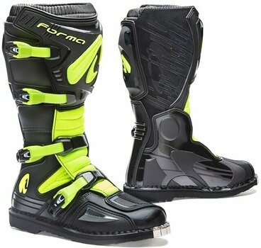 Motorcycle Boots Forma Boots Terrain Evo Black/Yellow Fluo 42 Motorcycle Boots - 1