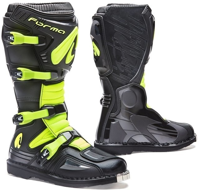 Μπότες Μηχανής Cross / Enduro Forma Boots Terrain Evo Black/Yellow Fluo 45 Μπότες Μηχανής Cross / Enduro