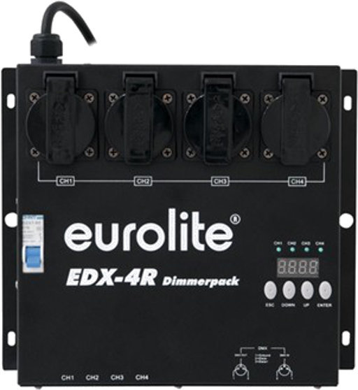Regulador de intensidad Eurolite EDX-4R DMX RDM