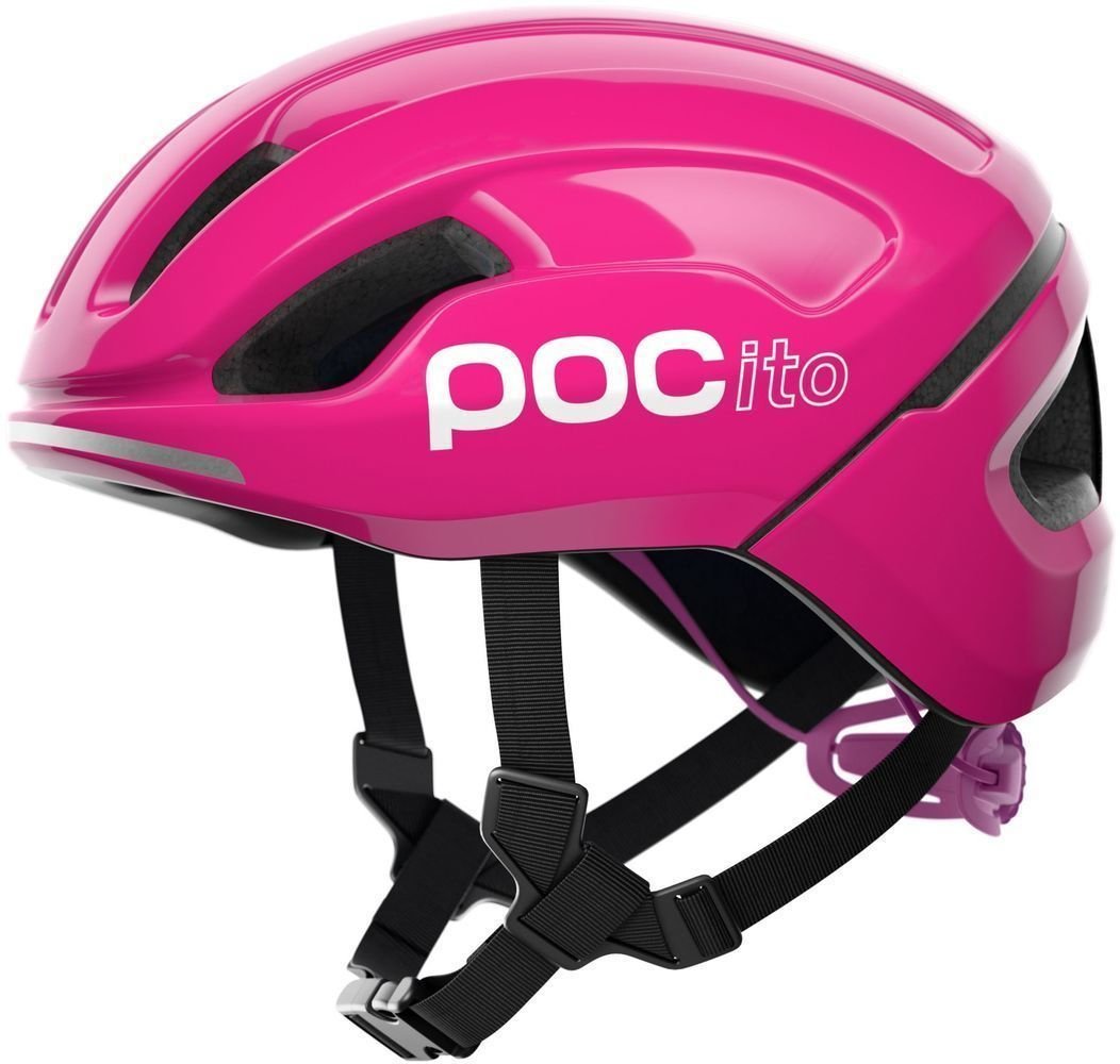 Lasten pyöräilykypärä POC POCito Omne SPIN Fluorescent Pink 51-56 Lasten pyöräilykypärä