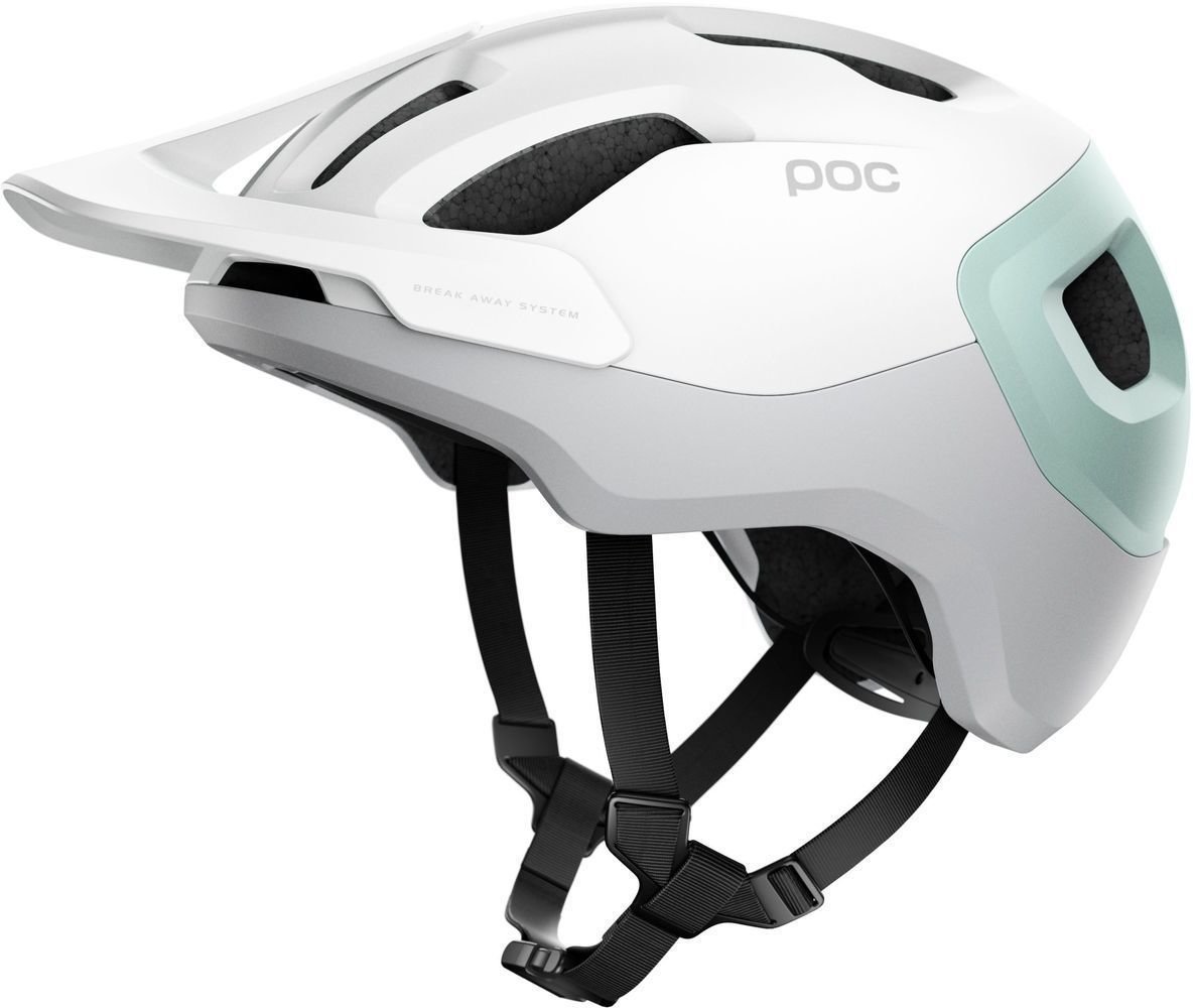 Cyklistická helma POC Axion SPIN Hydrogen White/Apophyllite Green Matt 55-58 Cyklistická helma