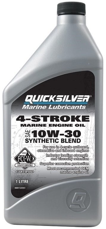 Lodný motorový olej 4 takt Quicksilver FourStroke Outboard Engine Oil Synthetic Blend 10W30 1 L
