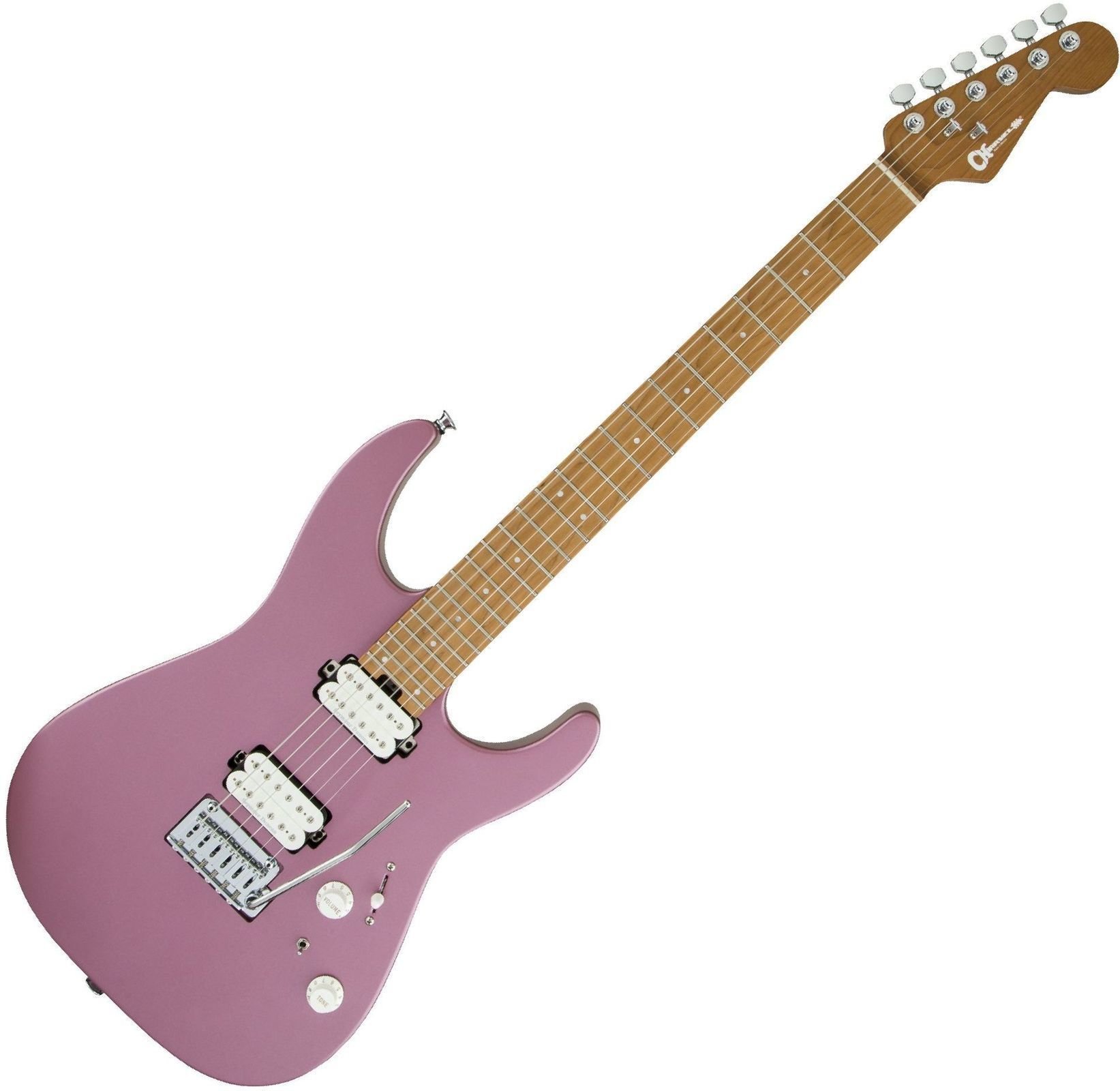 Guitarra elétrica Charvel Pro-Mod DK24 HH 2PT CM Satin Burgundy Mist
