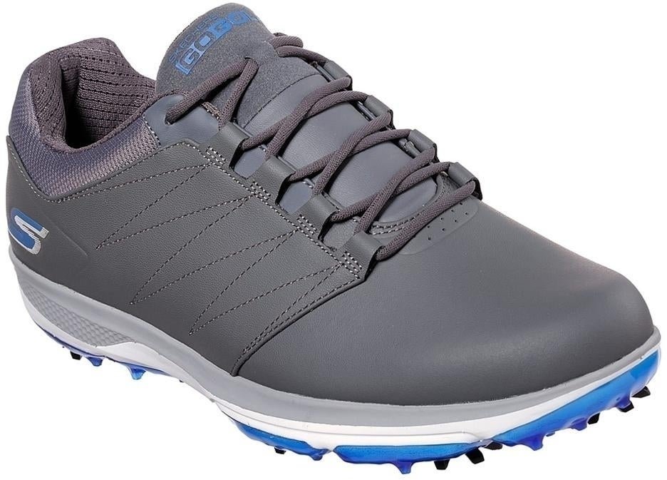 Chaussures de golf pour hommes Skechers GO GOLF Pro 4 Gris-Bleu 42,5