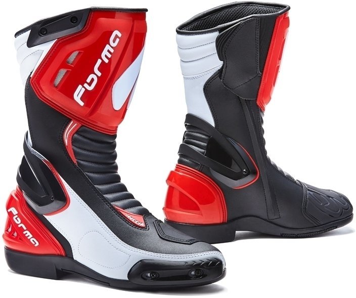 Motorcykelstövlar Forma Boots Freccia Black/White/Red 41 Motorcykelstövlar